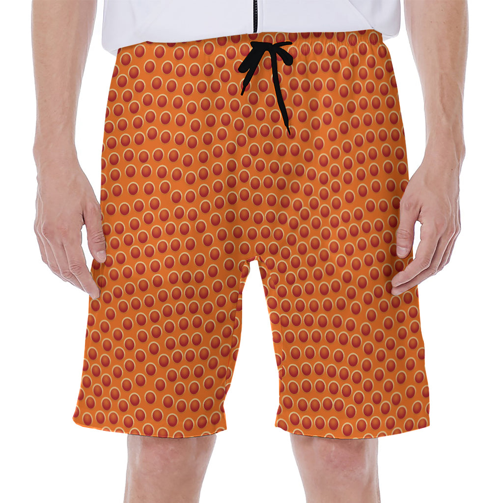 Basketball Bumps Print Men's Beach Shorts