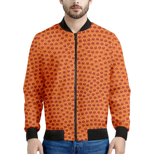 Basketball Bumps Print Men's Bomber Jacket