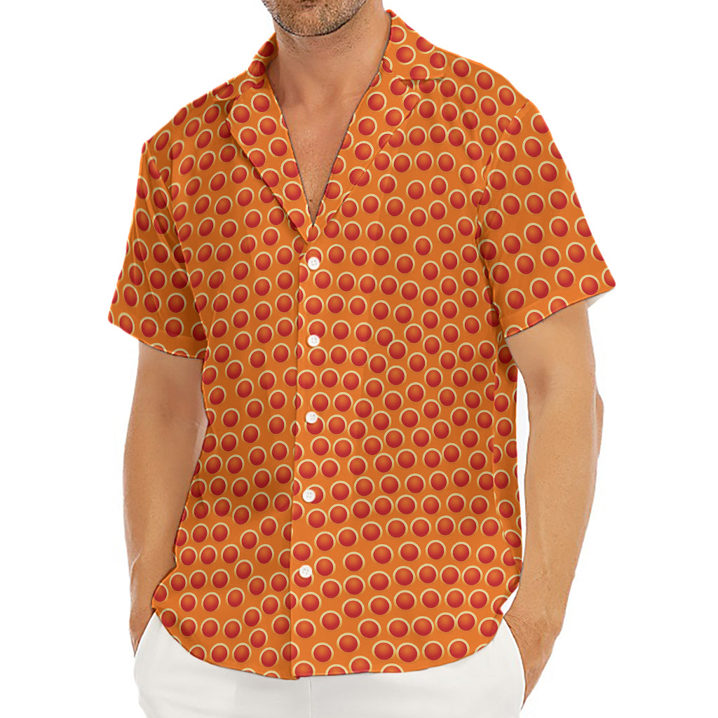 Basketball Bumps Print Men's Deep V-Neck Shirt