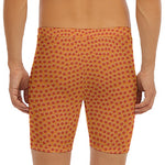 Basketball Bumps Print Men's Long Boxer Briefs