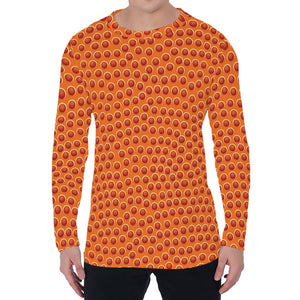 Basketball Bumps Print Men's Long Sleeve T-Shirt