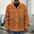 Basketball Bumps Print Men's Shirt Jacket