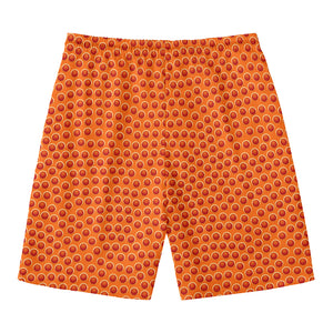 Basketball Bumps Print Men's Swim Trunks