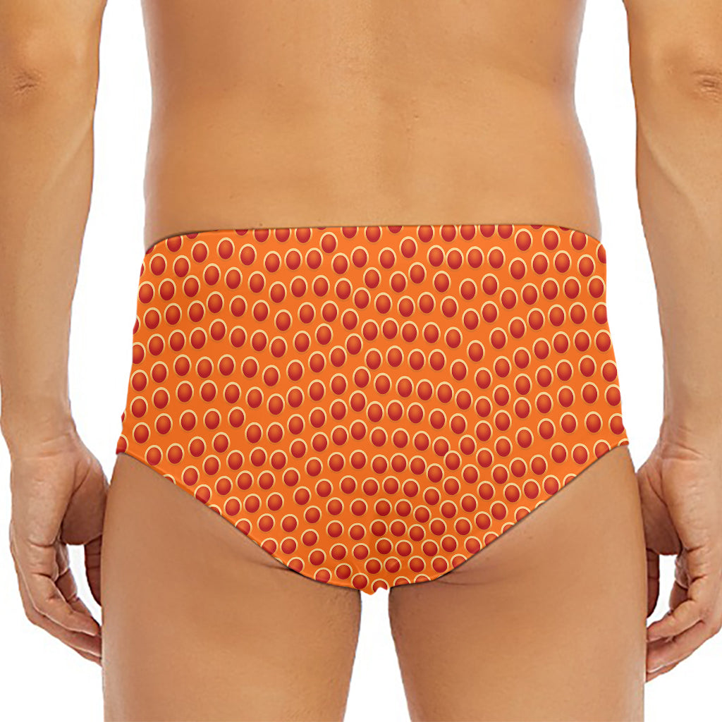 Basketball Bumps Print Men's Triangle Swim Briefs