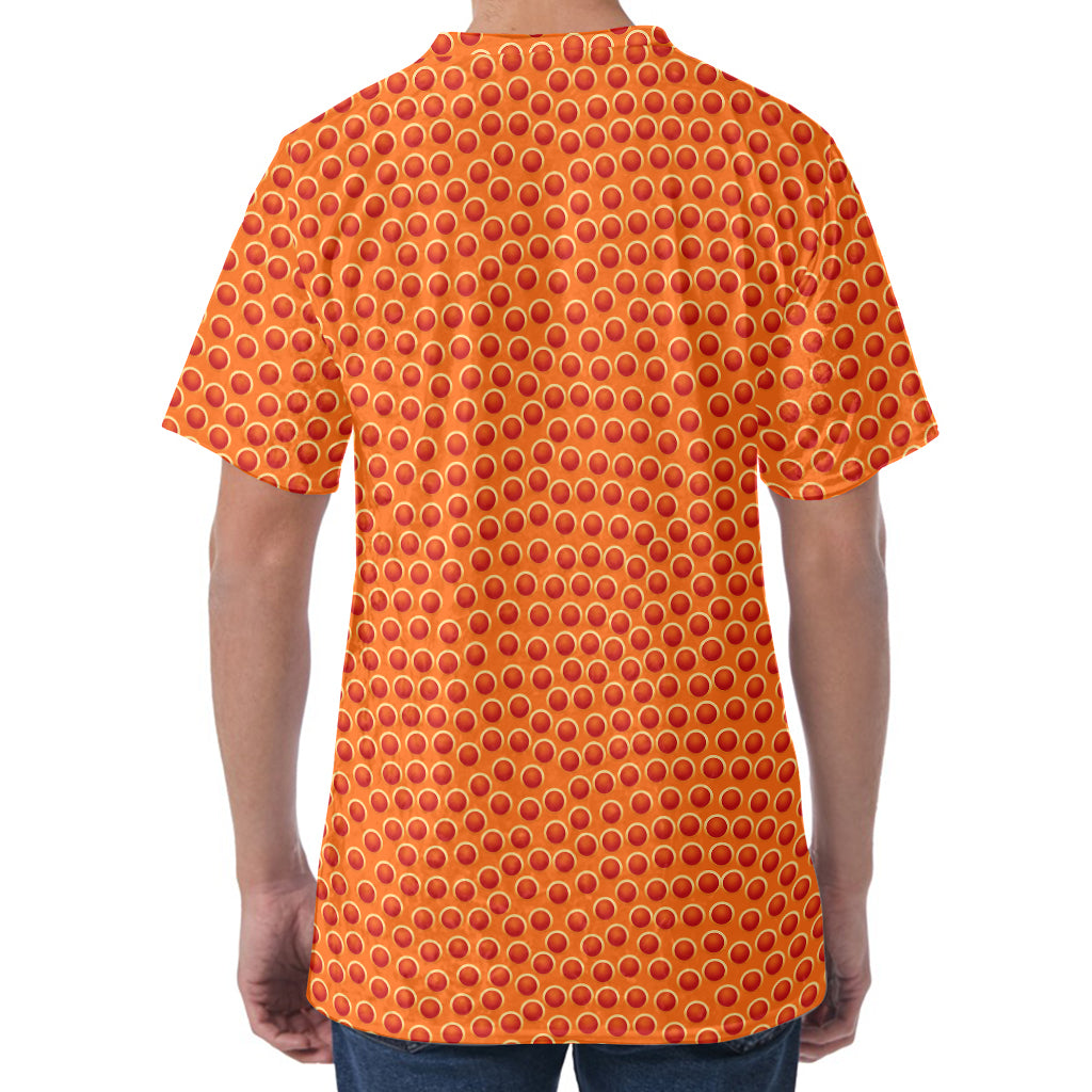 Basketball Bumps Print Men's Velvet T-Shirt