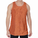 Basketball Bumps Print Men's Velvet Tank Top