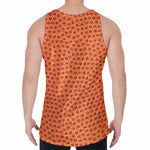 Basketball Bumps Print Men's Velvet Tank Top
