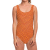 Basketball Bumps Print One Piece Swimsuit
