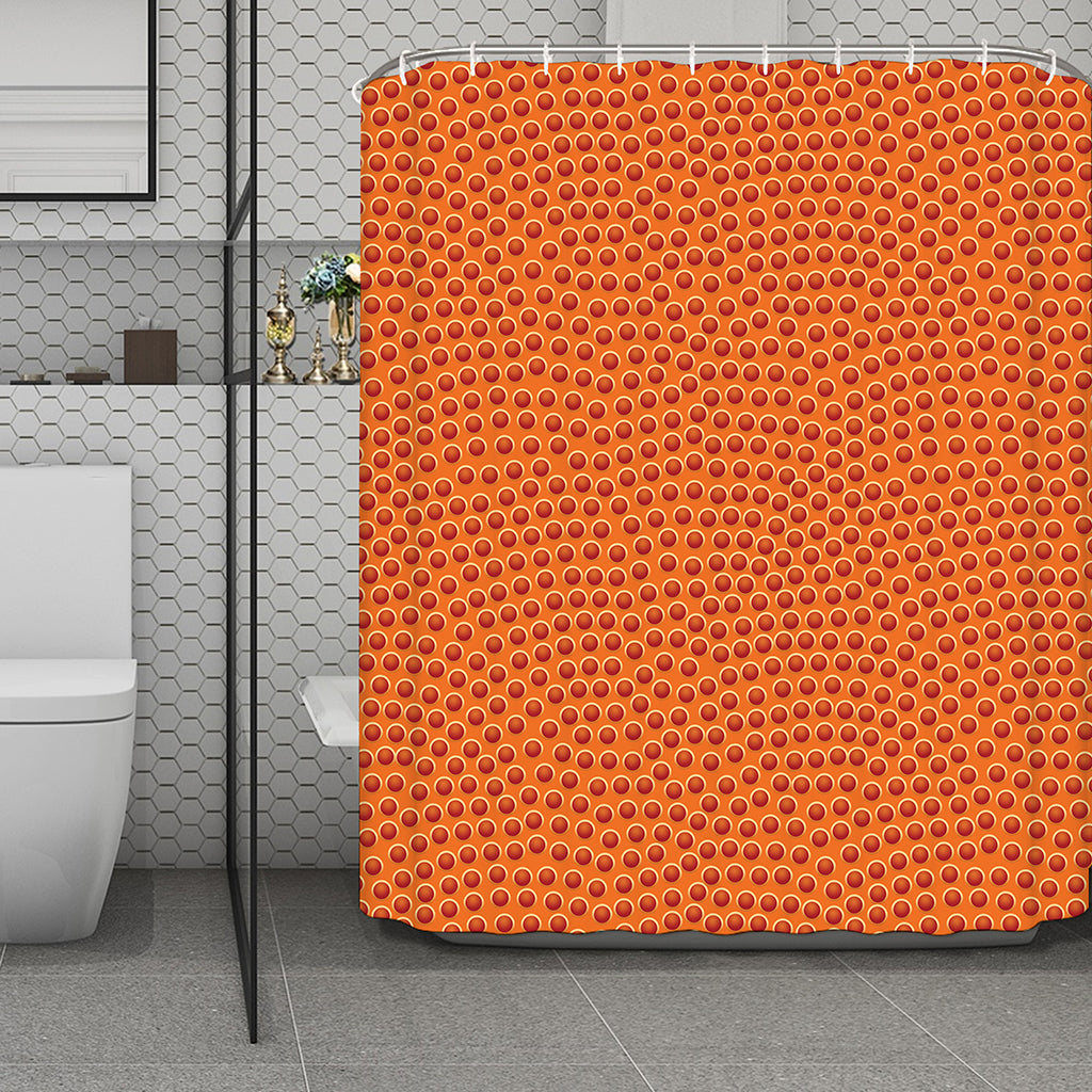 Basketball Bumps Print Polyester Shower Curtain