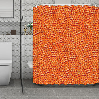 Basketball Bumps Print Polyester Shower Curtain