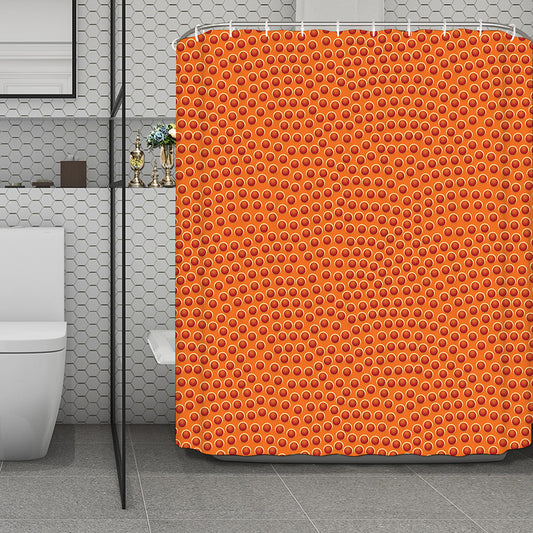 Basketball Bumps Print Polyester Shower Curtain