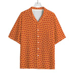 Basketball Bumps Print Rayon Hawaiian Shirt