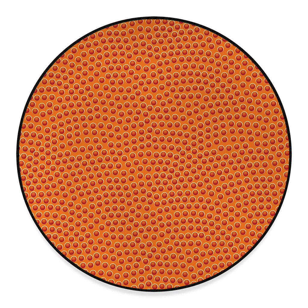 Basketball Bumps Print Round Floor Mat