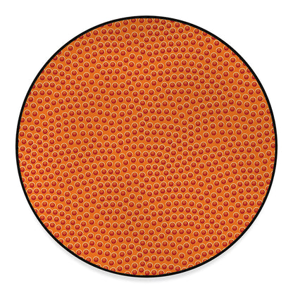 Basketball Bumps Print Round Floor Mat