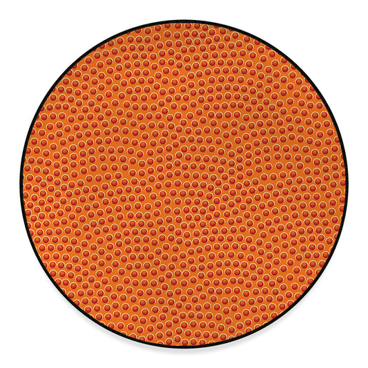 Basketball Bumps Print Round Floor Mat