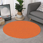 Basketball Bumps Print Round Rug