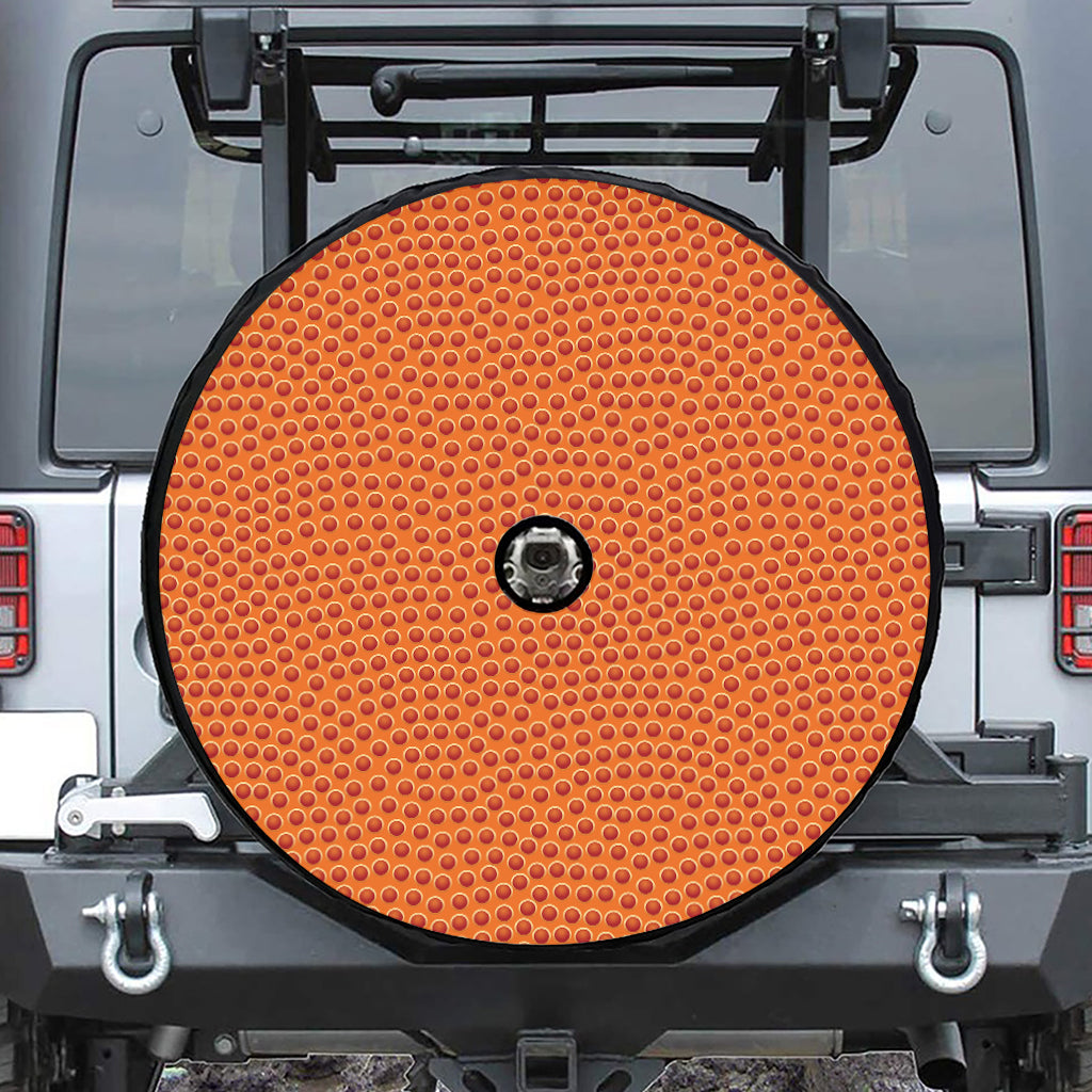 Basketball Bumps Print Tire Cover With Camera Hole