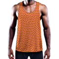 Basketball Bumps Print Men's Workout Tank Top