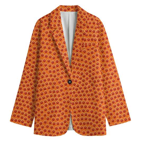 Basketball Bumps Print Women's Blazer