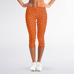 Basketball Bumps Print Women's Capri Leggings