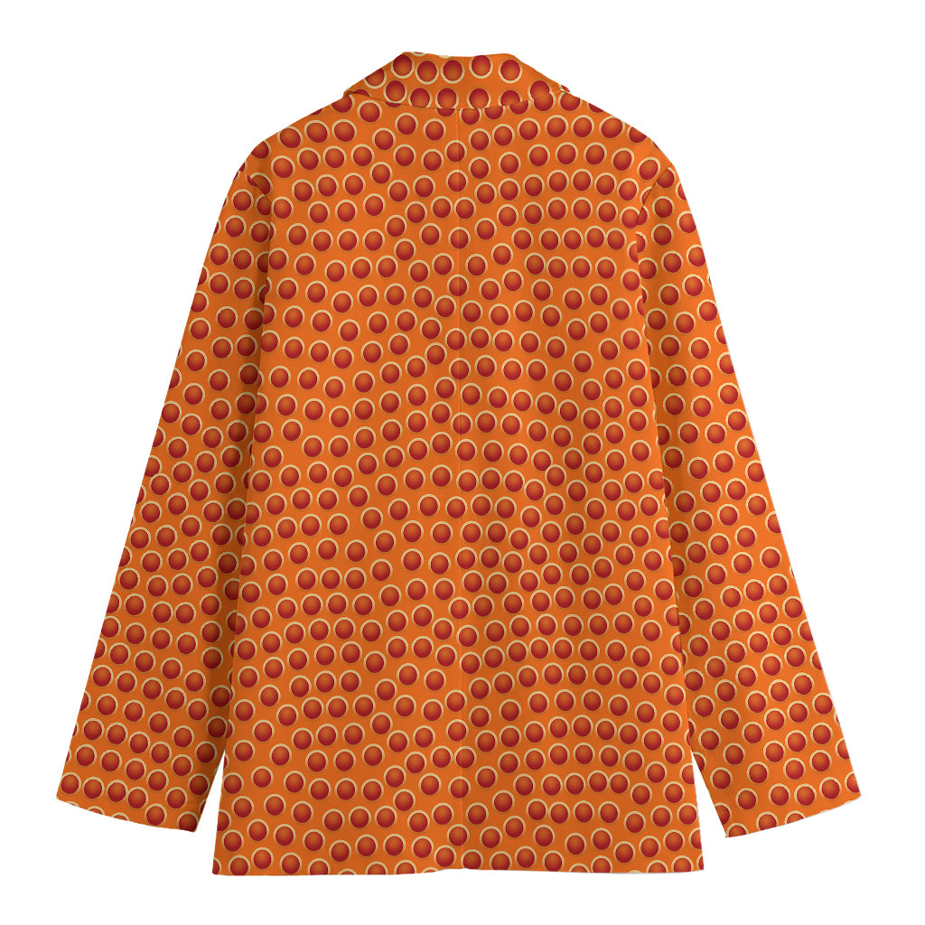 Basketball Bumps Print Women's Cotton Blazer