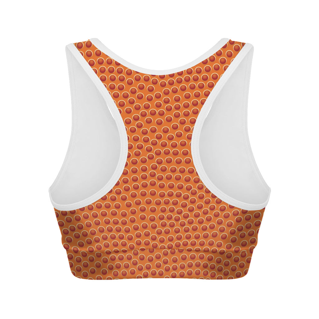 Basketball Bumps Print Women's Sports Bra