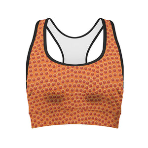 Basketball Bumps Print Women's Sports Bra