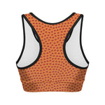 Basketball Bumps Print Women's Sports Bra