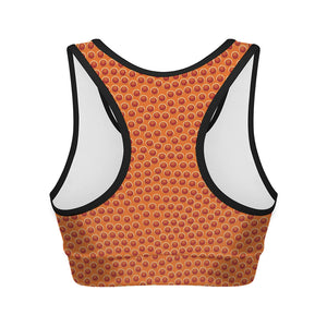 Basketball Bumps Print Women's Sports Bra