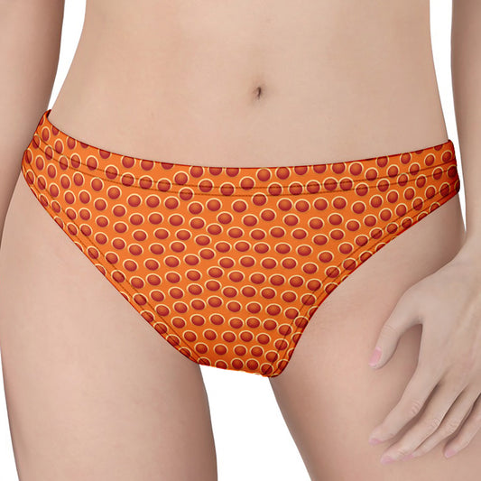 Basketball Bumps Print Women's Thong