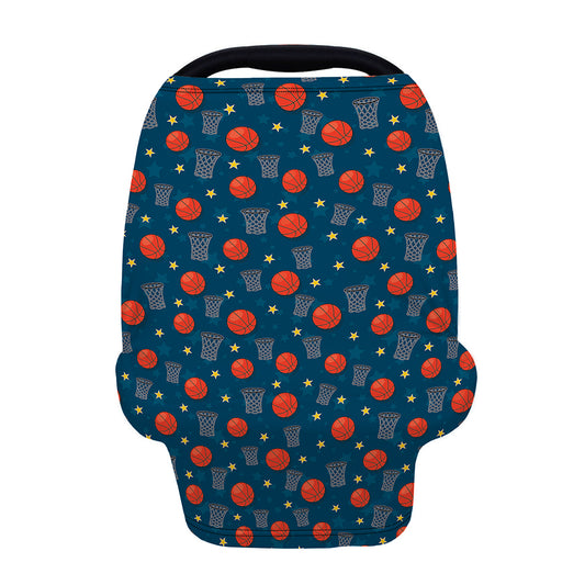 Basketball Theme Pattern Print Baby Seat Cover