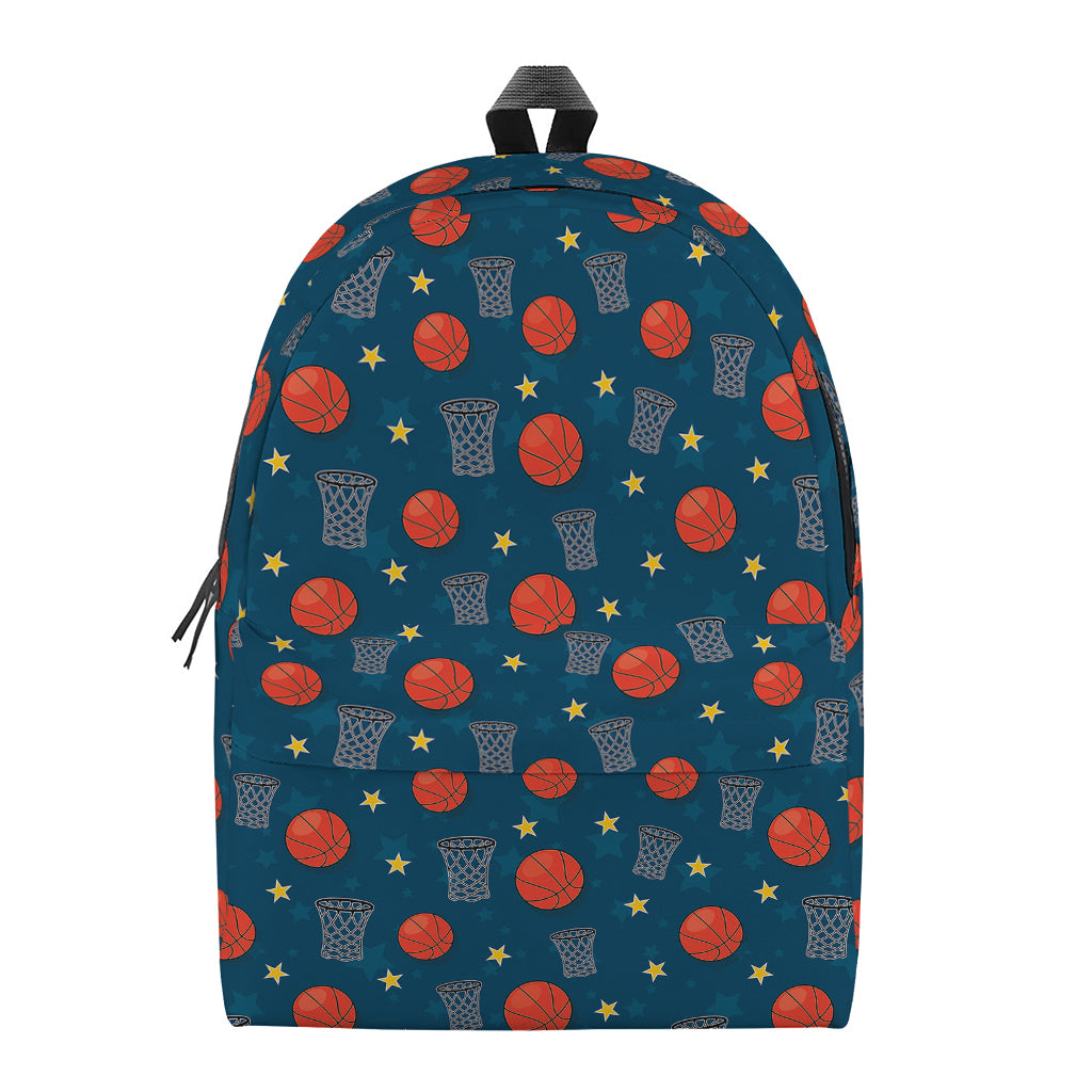 Basketball Theme Pattern Print Backpack