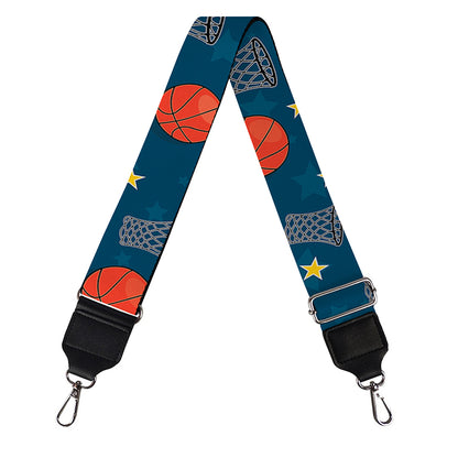 Basketball Theme Pattern Print Bag Strap