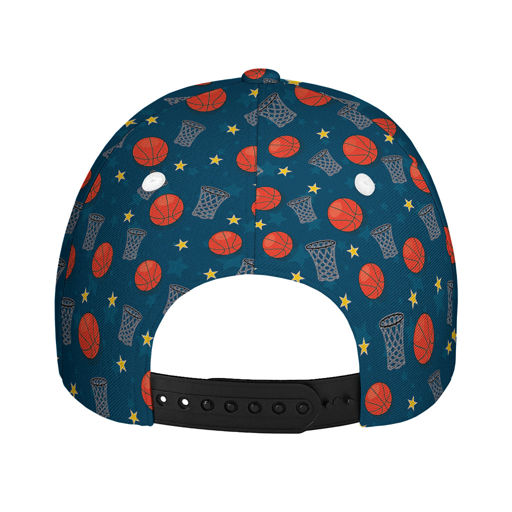 Basketball Theme Pattern Print Baseball Cap