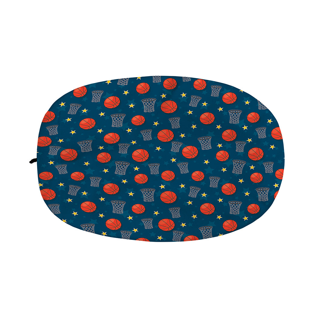 Basketball Theme Pattern Print Car Side Mirror Covers