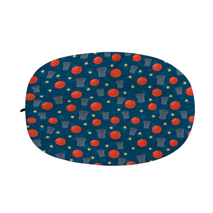 Basketball Theme Pattern Print Car Side Mirror Covers