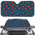 Basketball Theme Pattern Print Car Windshield Sun Shade