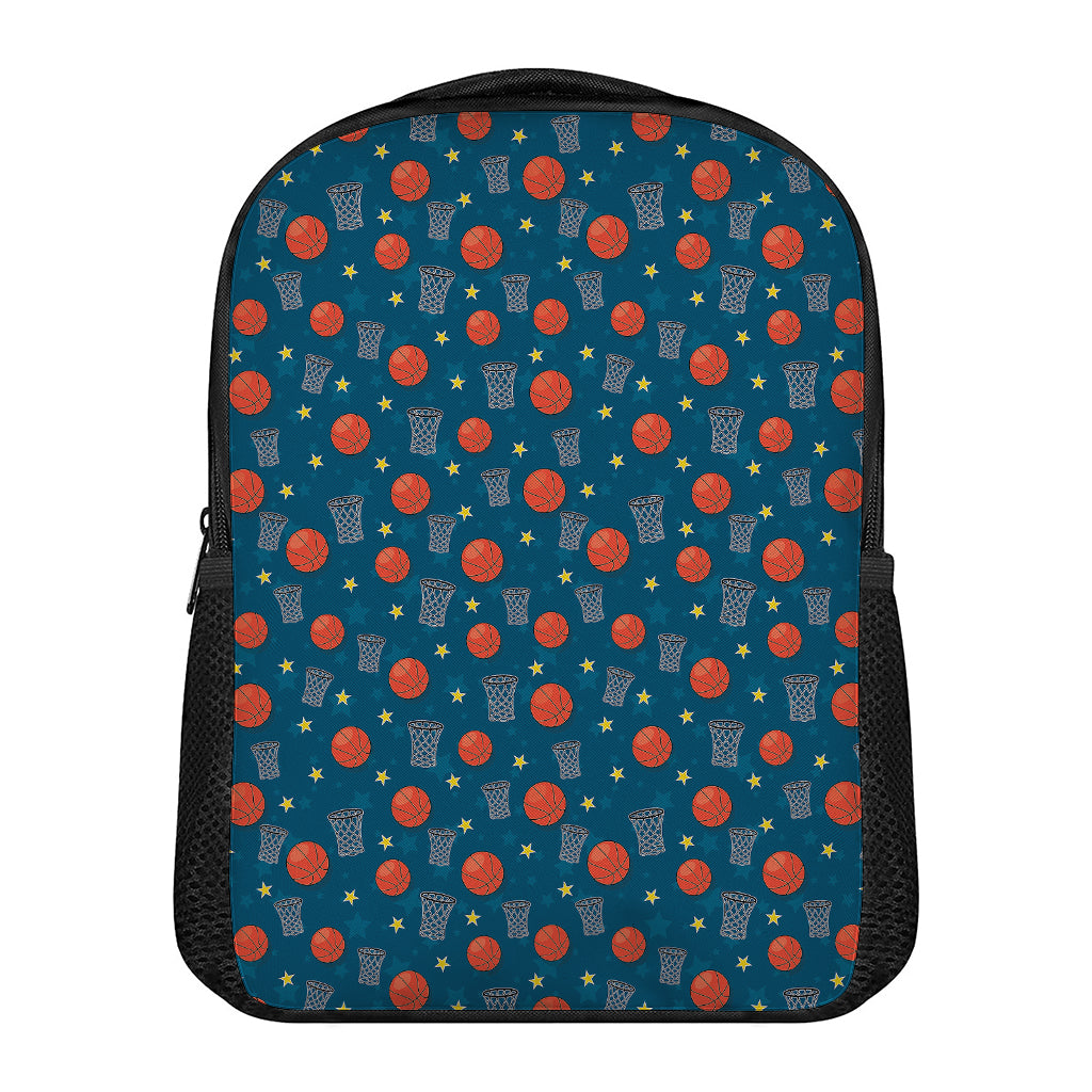 Basketball Theme Pattern Print Casual Backpack
