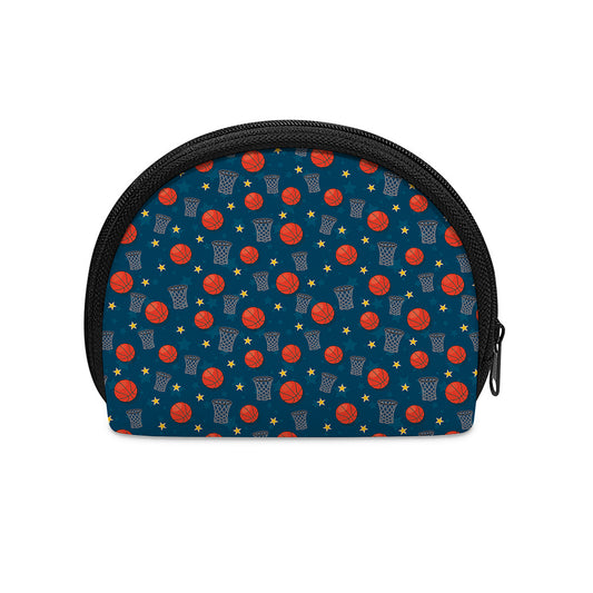 Basketball Theme Pattern Print Coin Purse