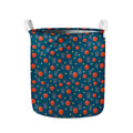 Basketball Theme Pattern Print Collapsible Laundry Basket