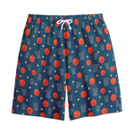 Basketball Theme Pattern Print Cotton Shorts