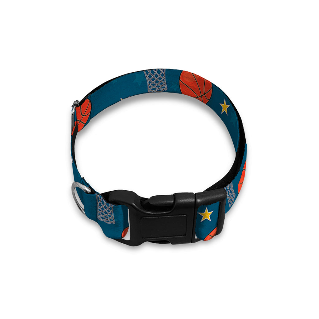 Basketball Theme Pattern Print Dog Collar