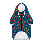 Basketball Theme Pattern Print Dog Zip Up Hoodie