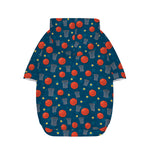 Basketball Theme Pattern Print Dog Zip Up Hoodie