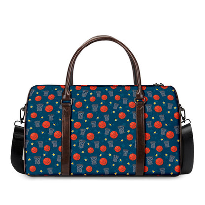 Basketball Theme Pattern Print Duffle Bag