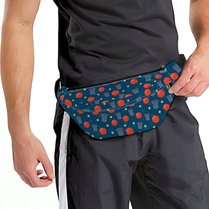 Basketball Theme Pattern Print Fanny Pack