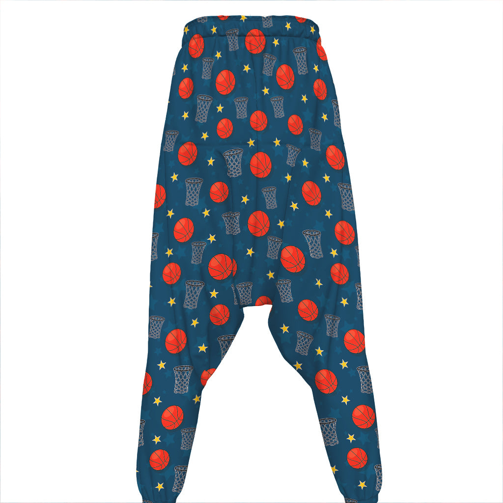 Basketball Theme Pattern Print Hammer Pants