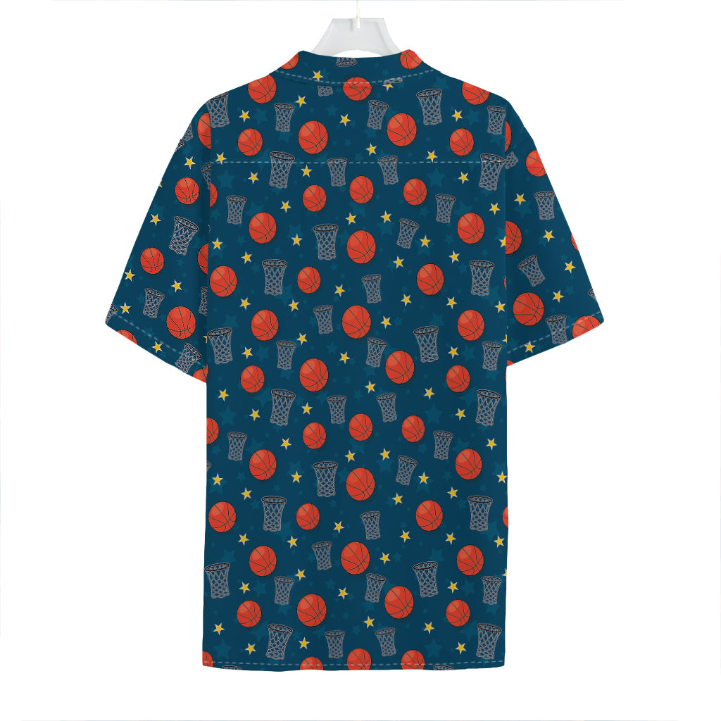 Basketball Theme Pattern Print Hawaiian Shirt
