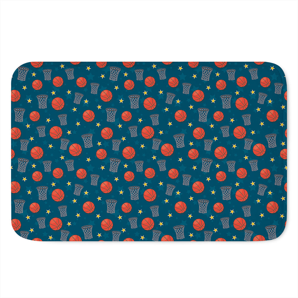 Basketball Theme Pattern Print Indoor Door Mat