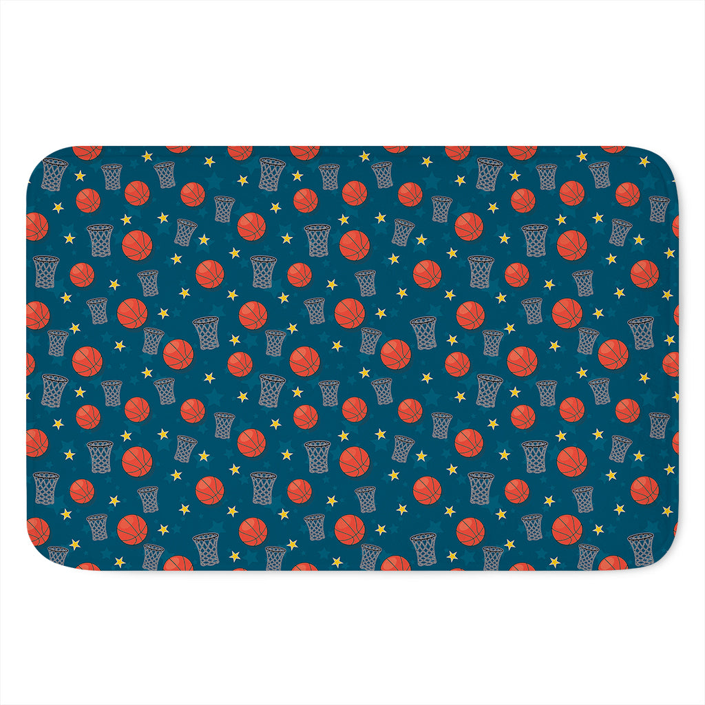 Basketball Theme Pattern Print Indoor Door Mat